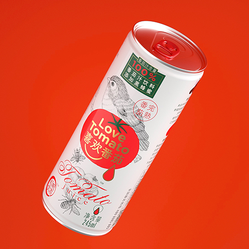 喜歡蕃茄飲料包裝設(shè)計
